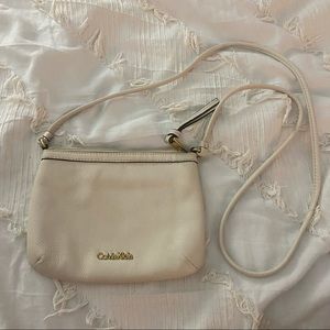 calvin klein off white cross body bag